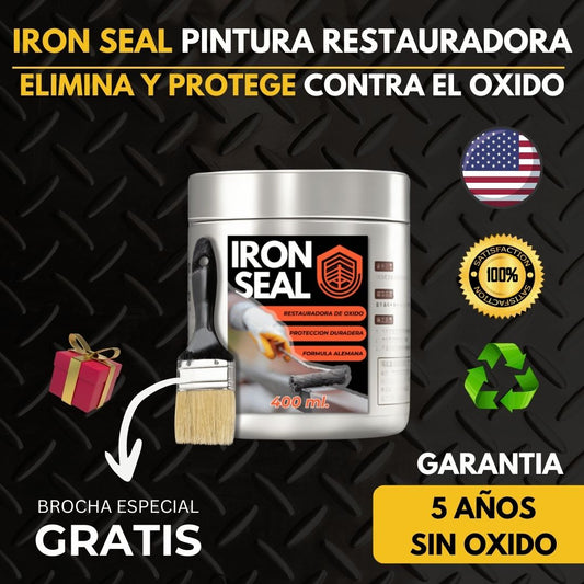 🏆 Iron Seal Reparación Antioxidante 400ml + GRATIS Brocha Exclusiva 🎁