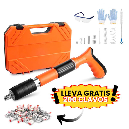 PISTOLA DE CLAVOS Profesional + 200 Clavos GRATIS 🔥Solo HOY hasta las 23:59